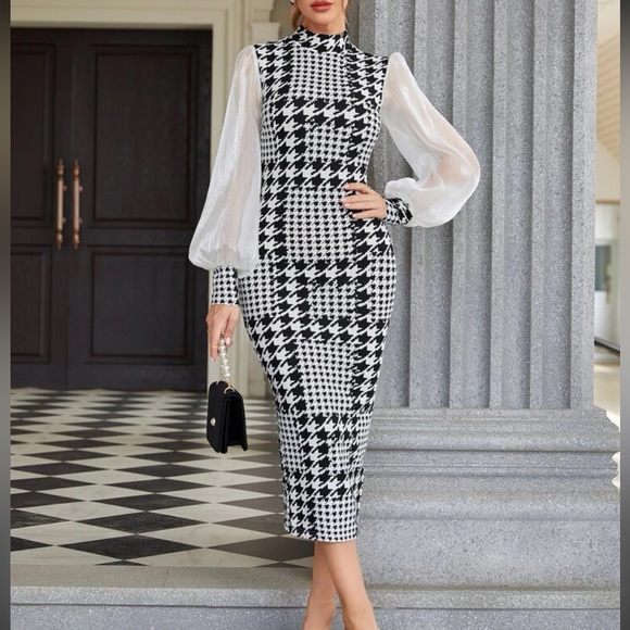 SHEIN Dresses & Skirts - Black and white checkered dress